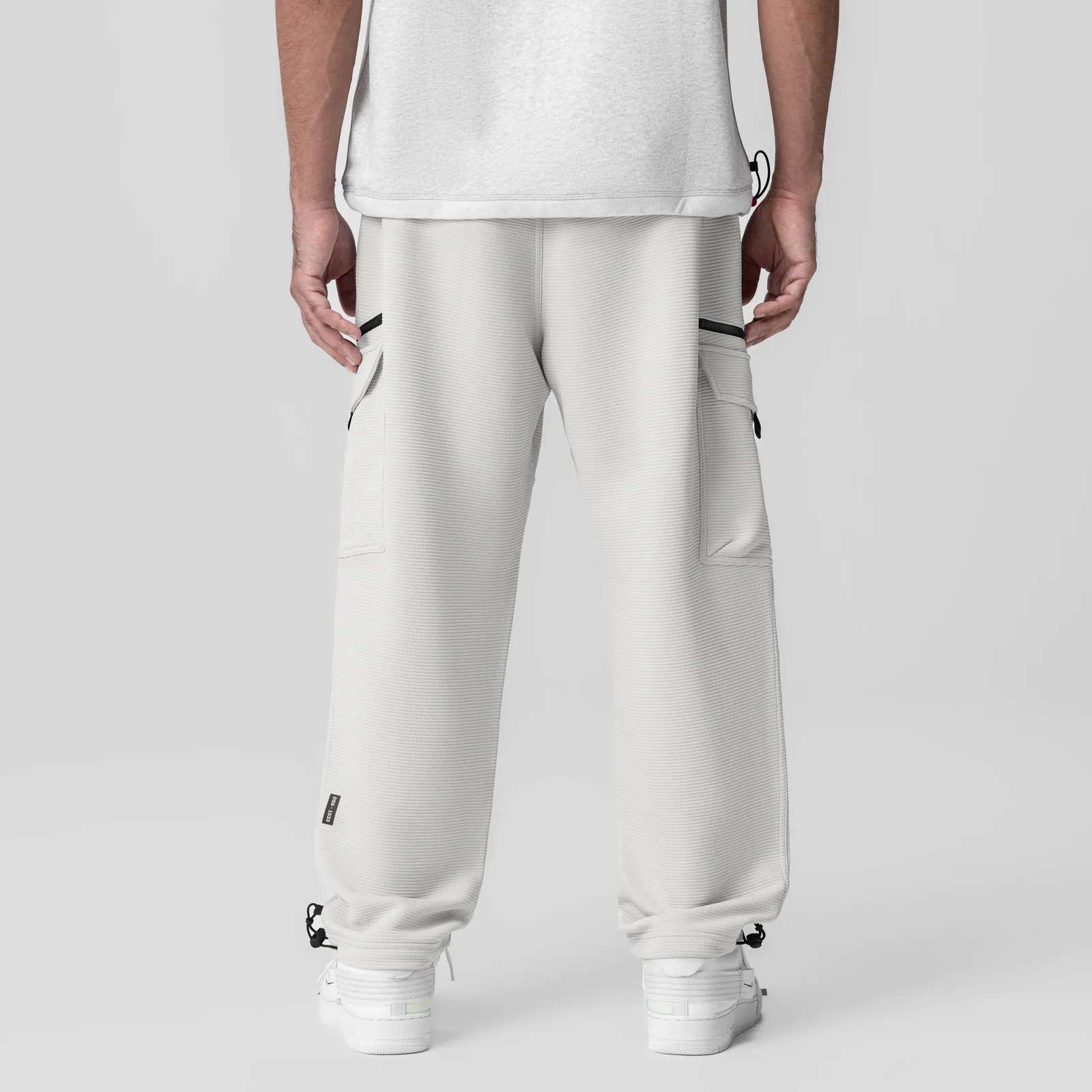 High Durability Stitching Anti Bacterial Treatment 1033. Deltapeak? Cargo Cinch Jogger - Light Grey