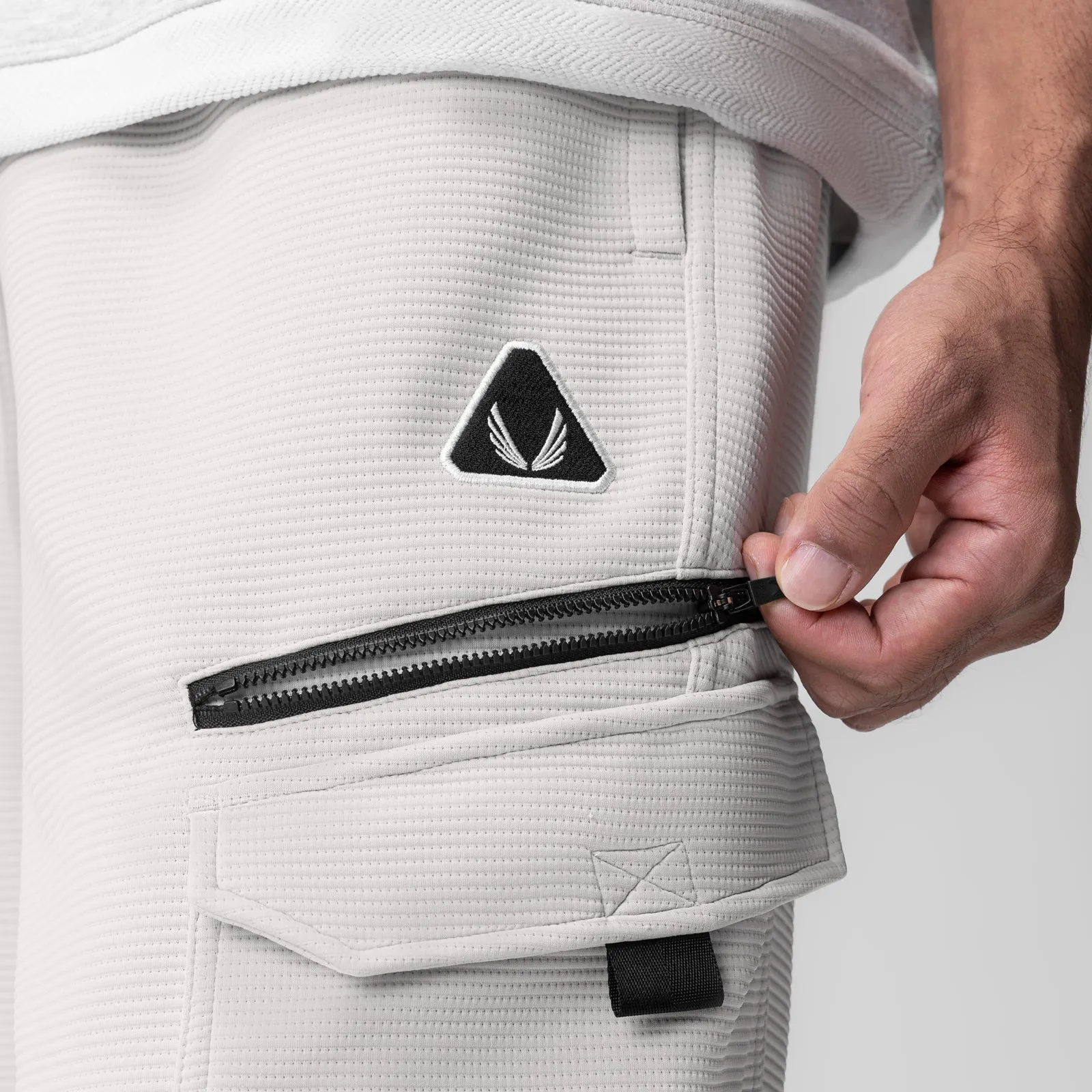 Modular Pocket System Reinforced Stitching 1033. Deltapeak? Cargo Cinch Jogger - Light Grey