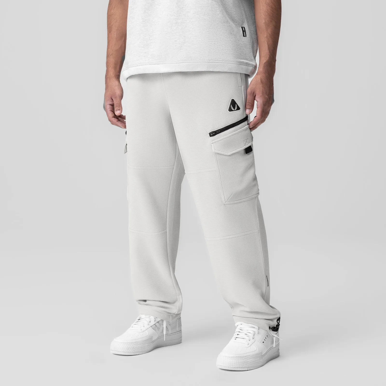 Active Stretch 1033. Deltapeak? Cargo Cinch Jogger - Light Grey