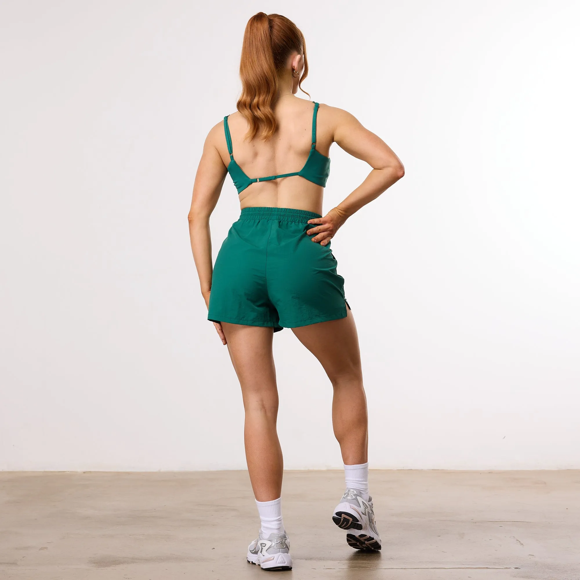 coordinate with other items Microfiber fabric Vanquish Enhance Forest Green Minimal Open Back Bra