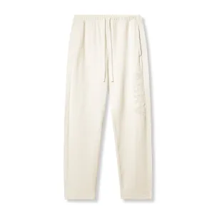 0957. Waffle Knit Relaxed Sweatpant - Cream Low Profile Fashion-Forward
