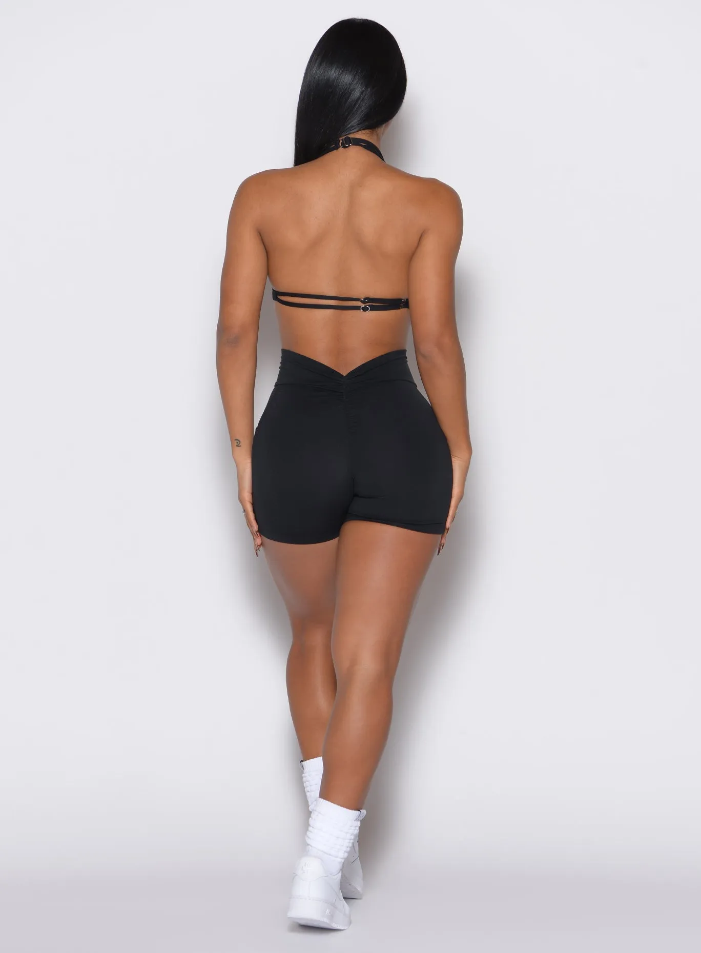 V Back Shorts hiking apparel Lace trim