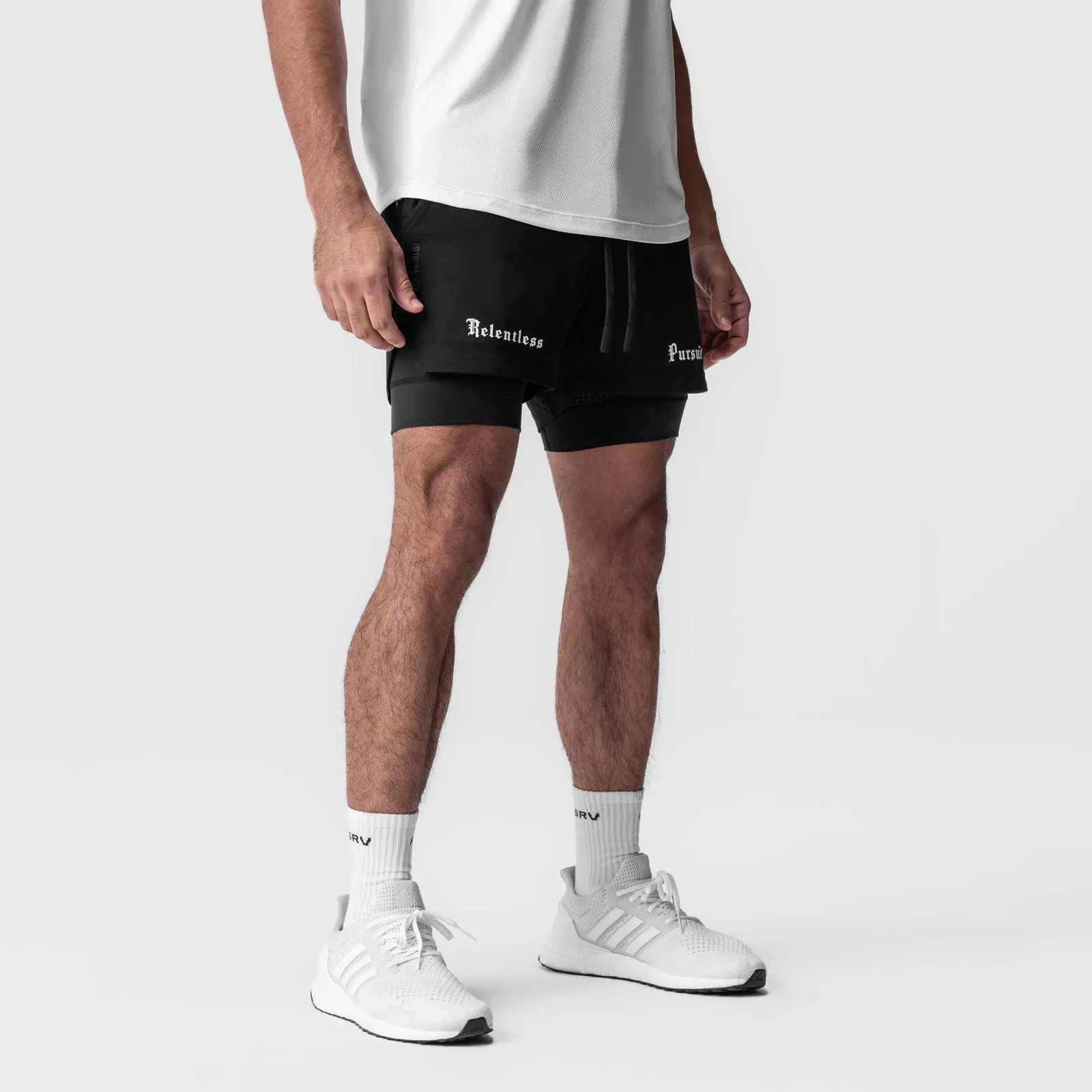 Casual Comfort 0865. Tetra-Lite? 5" Liner Short - Black "RP"/Black