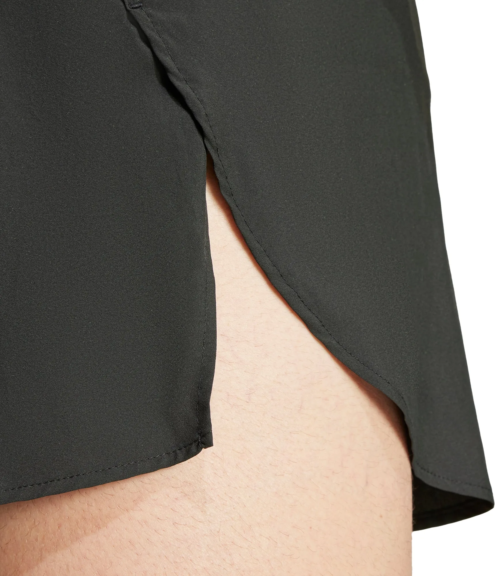 adidas Adizero Essentials Mens Split Running Shorts - Black Sport Fit