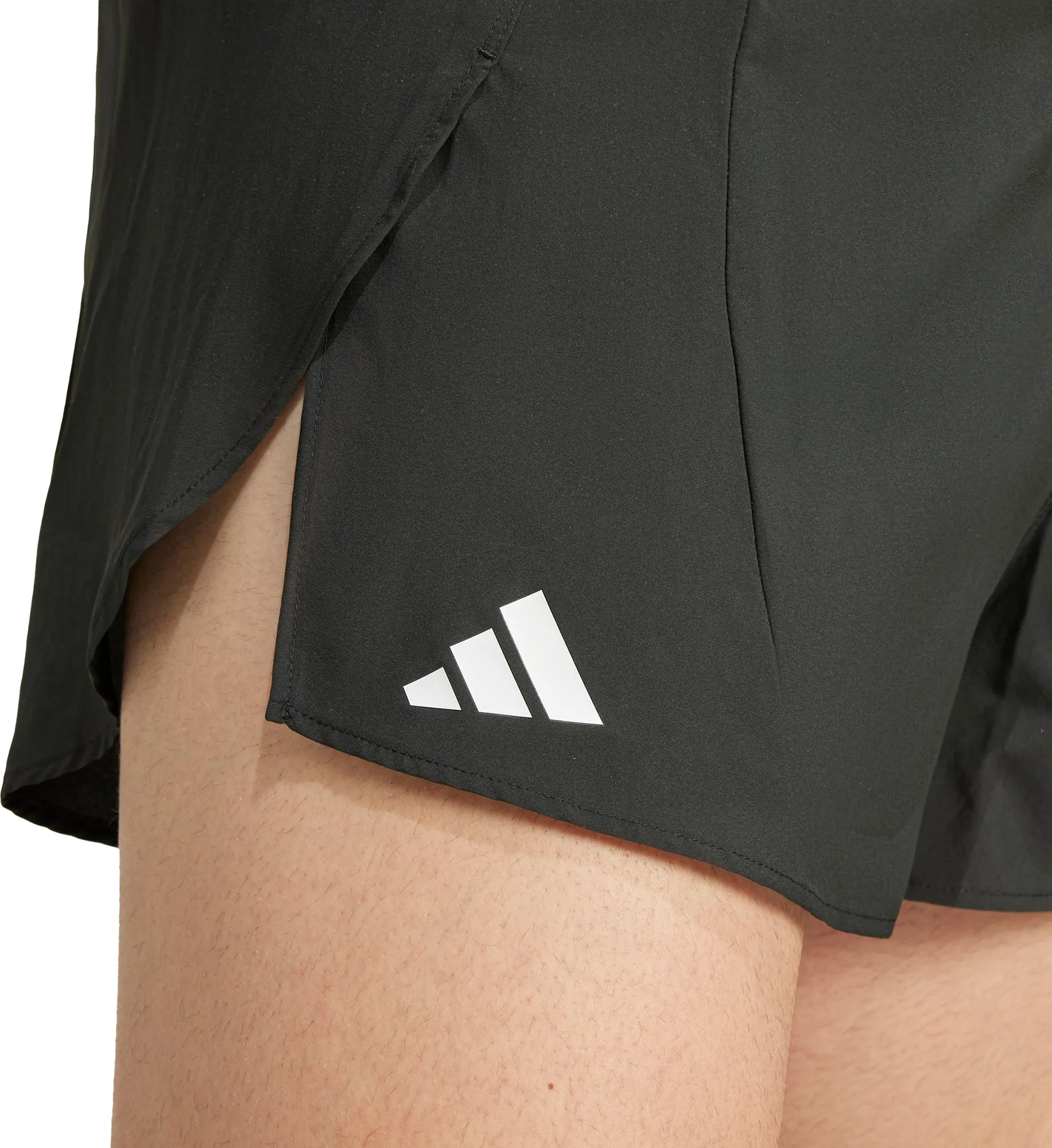 dungarees adidas Adizero Essentials Mens Split Running Shorts - Black