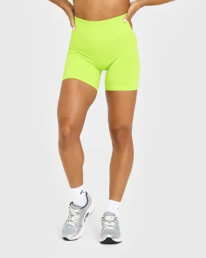 Wool blend Basketball shorts Ombre effect Effortless Seamless Shorts | Charged Lime Green