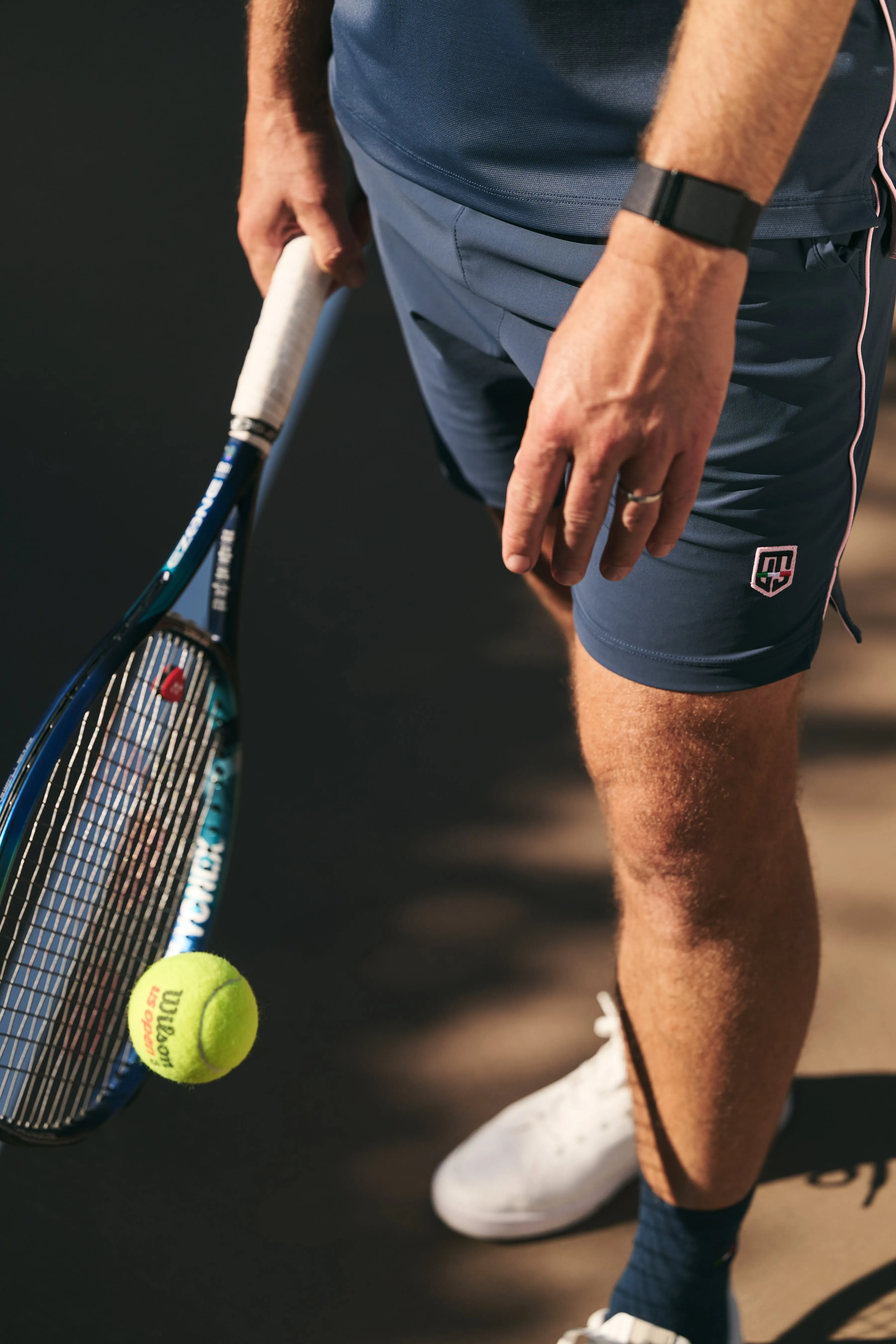 Smooth Flatlock Seams Move Friendly Energia IV Short - Oceano di Mezzanotte / Bermuda Pink