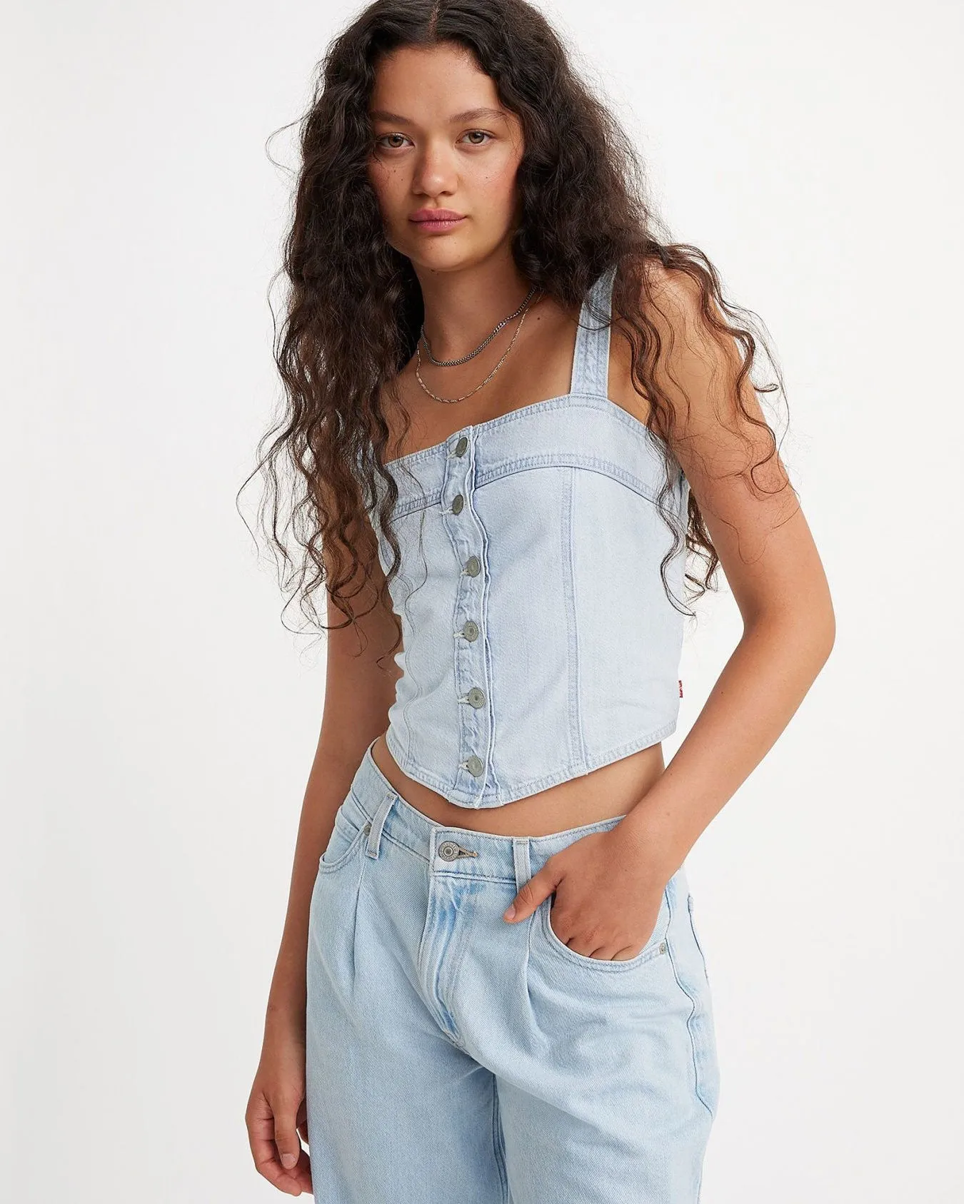 Edgy Design Premium Cotton Blend Levi's? Womens Drea Lightweight Tank Top - Cool Poole 2