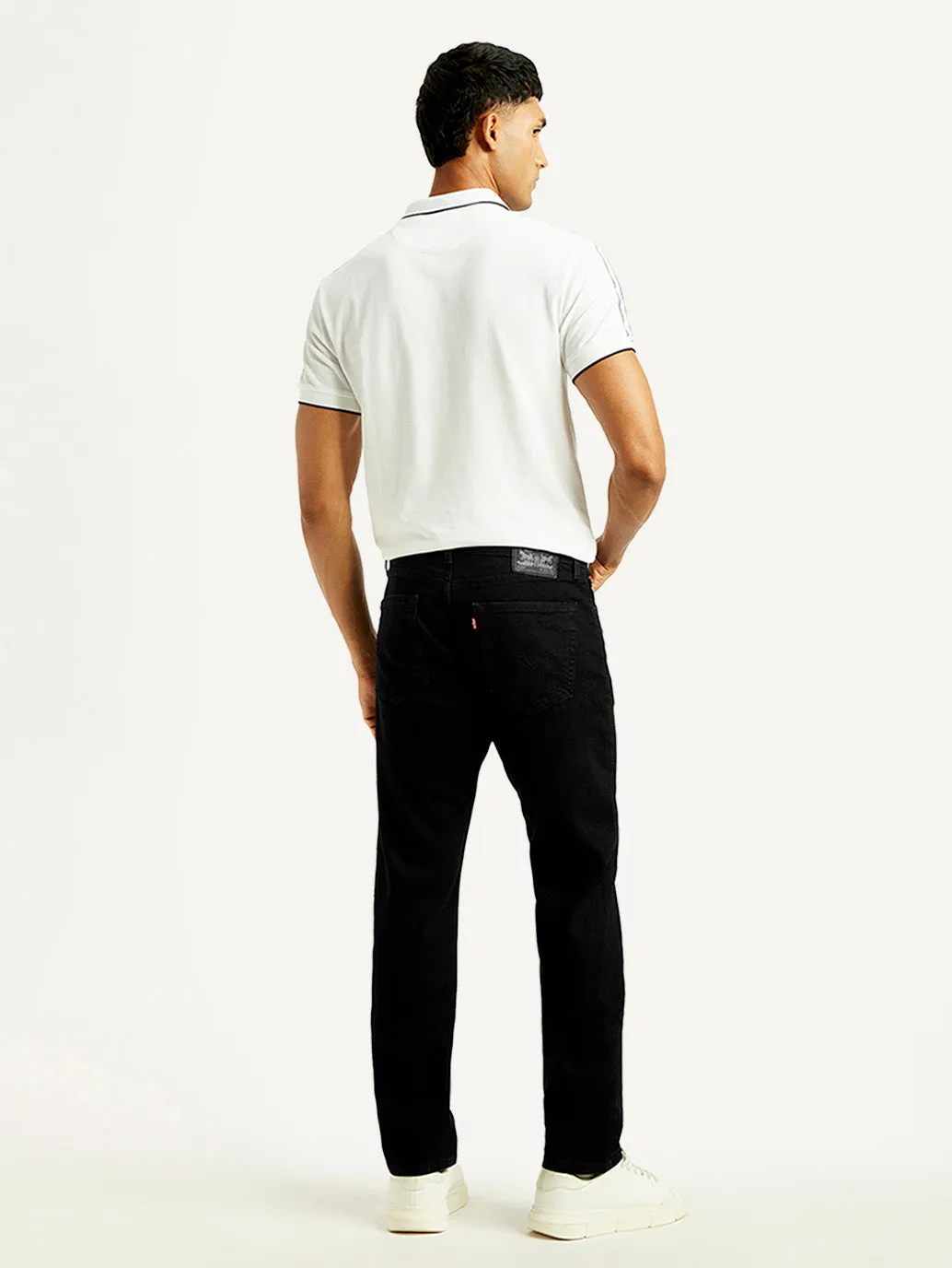 Date Night Loose Vintage Lover Travel Outfit Evening Stroll Minimalist Men's 505 Black Straight Fit Mid Rise Jeans