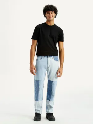Men's 505 Med Indigo Straight Fit Mid Rise Jeans Flexible Waistband