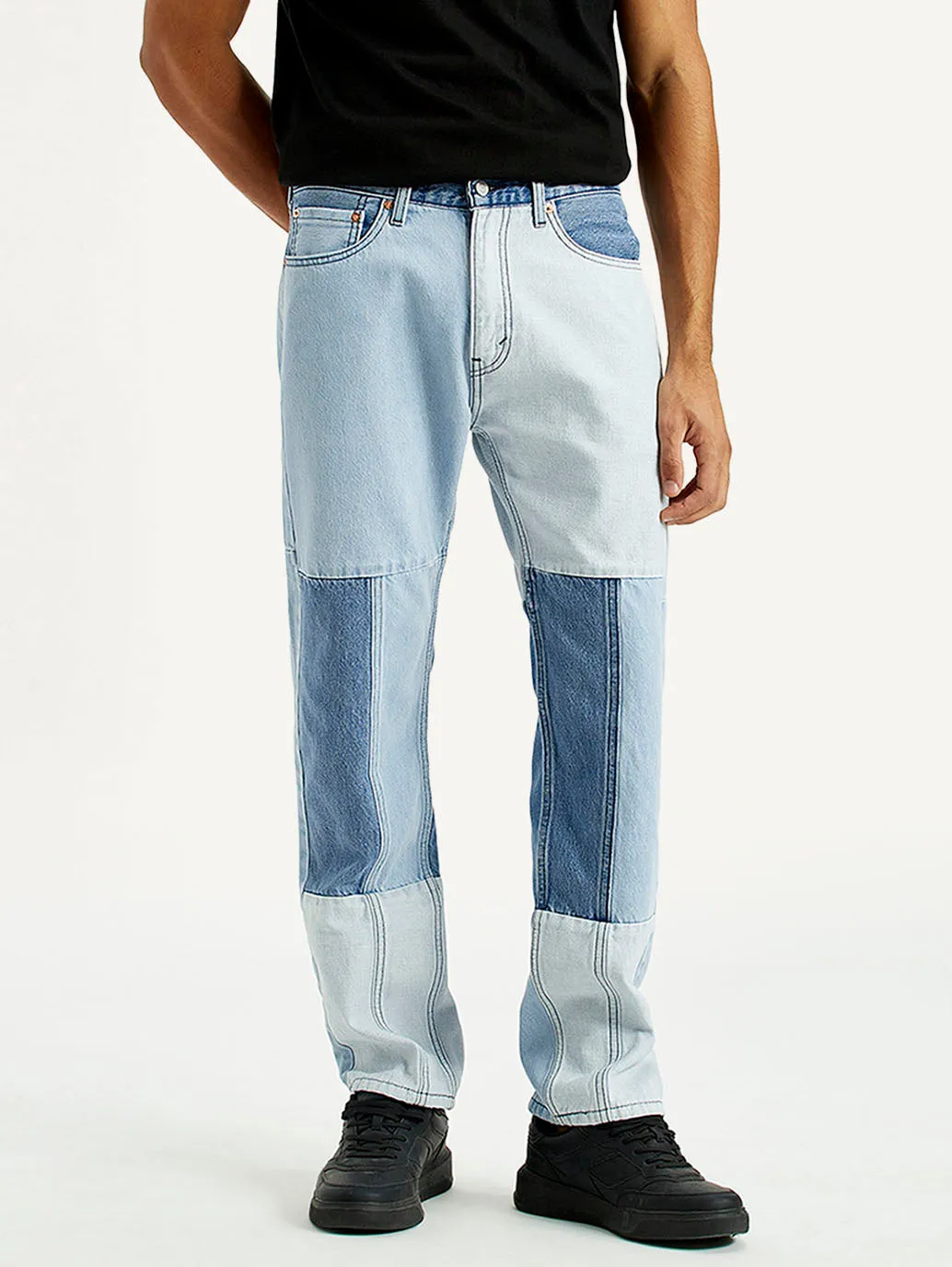 Comfy Classic High Quality Essential Look Men's 505 Med Indigo Straight Fit Mid Rise Jeans