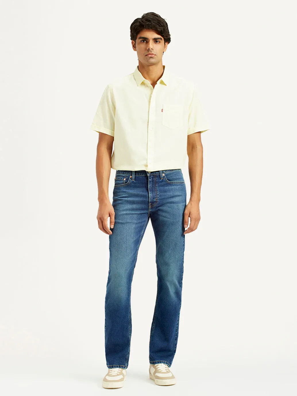 Suitable Outfit Daily Musthave Men's 513 Dark Indigo Slim Straight Fit Mid Rise Jeans