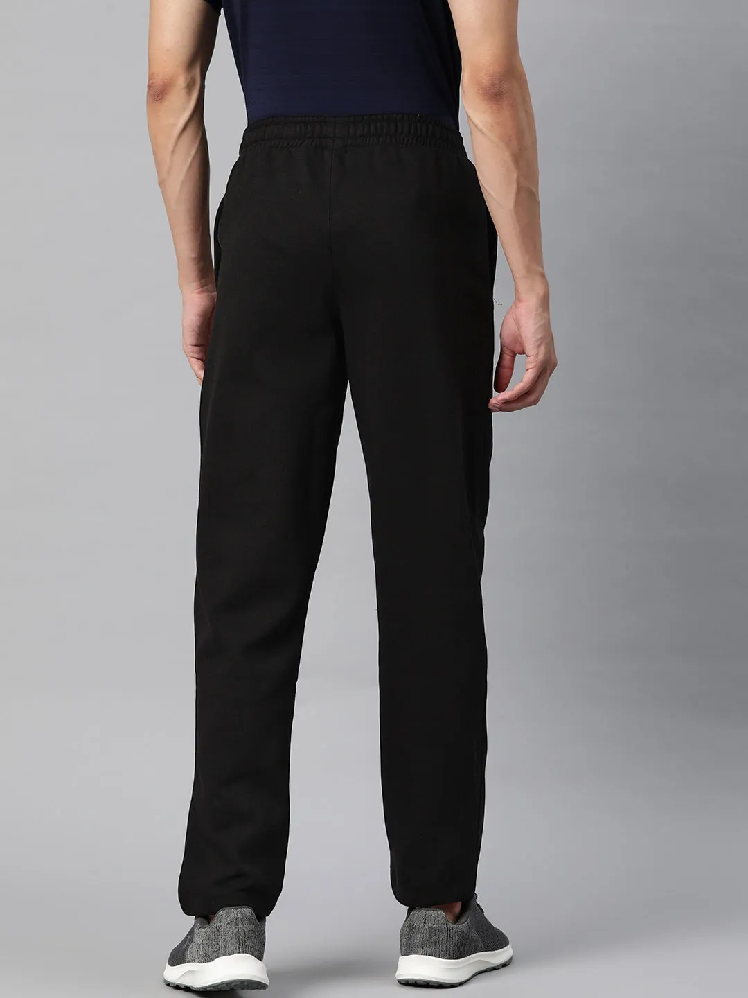Alcis Men Solid Slim Fit Sports Track Pants Flexible Gusset