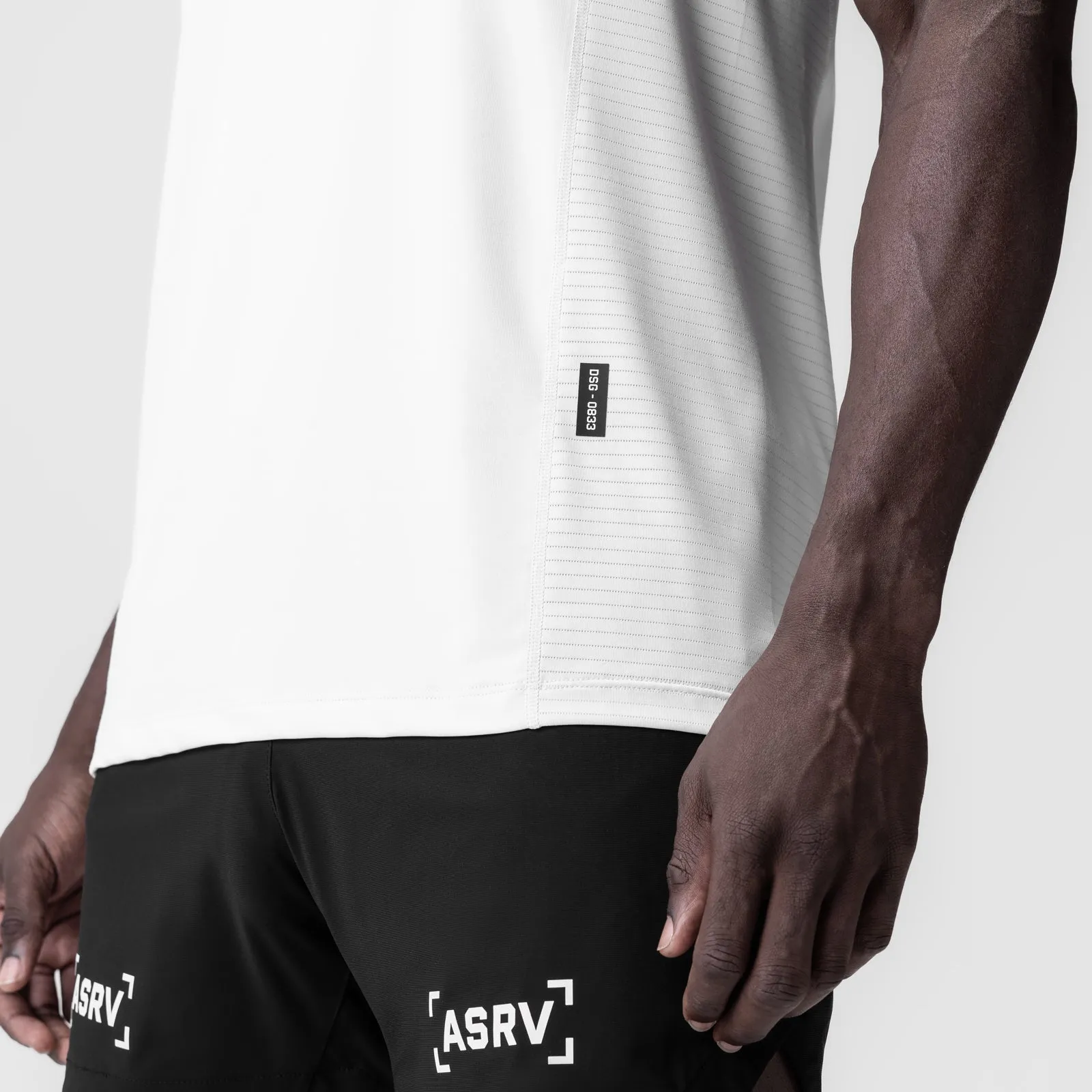 0833. 3D-Lite? 2.0 Lycra? Pro Singlet - White Sun Safe
