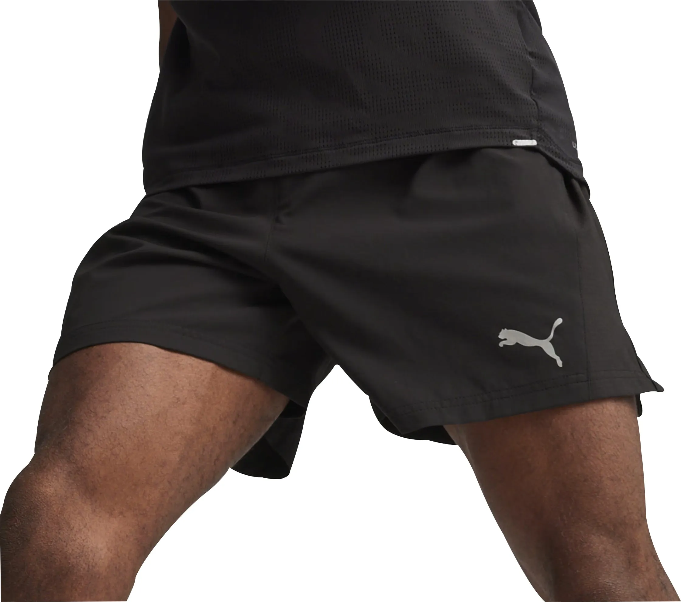 Puma Run Velocity Ultraweave 5 Inch Mens Running Shorts - Black Sporty Design