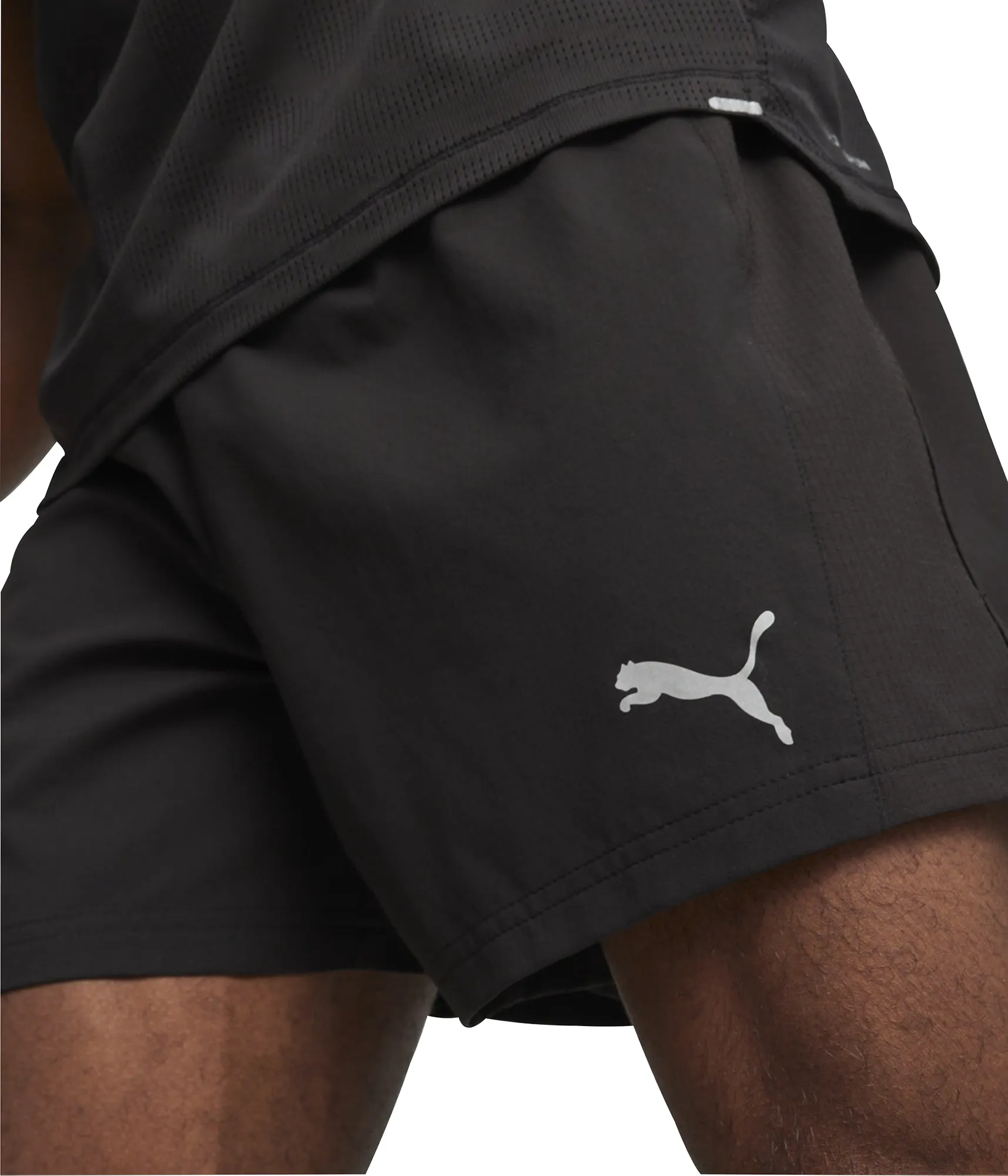 Puma Run Velocity Ultraweave 5 Inch Mens Running Shorts - Black entertainment industry shrink - resistant