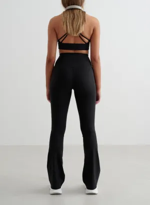 Flexible Wear Morning Stretch Active Lifestyle Black Sense Flare Tights