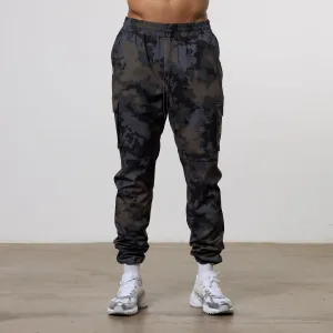 Vanquish Utility Brown Camo Tapered Cargo Pants Static free
