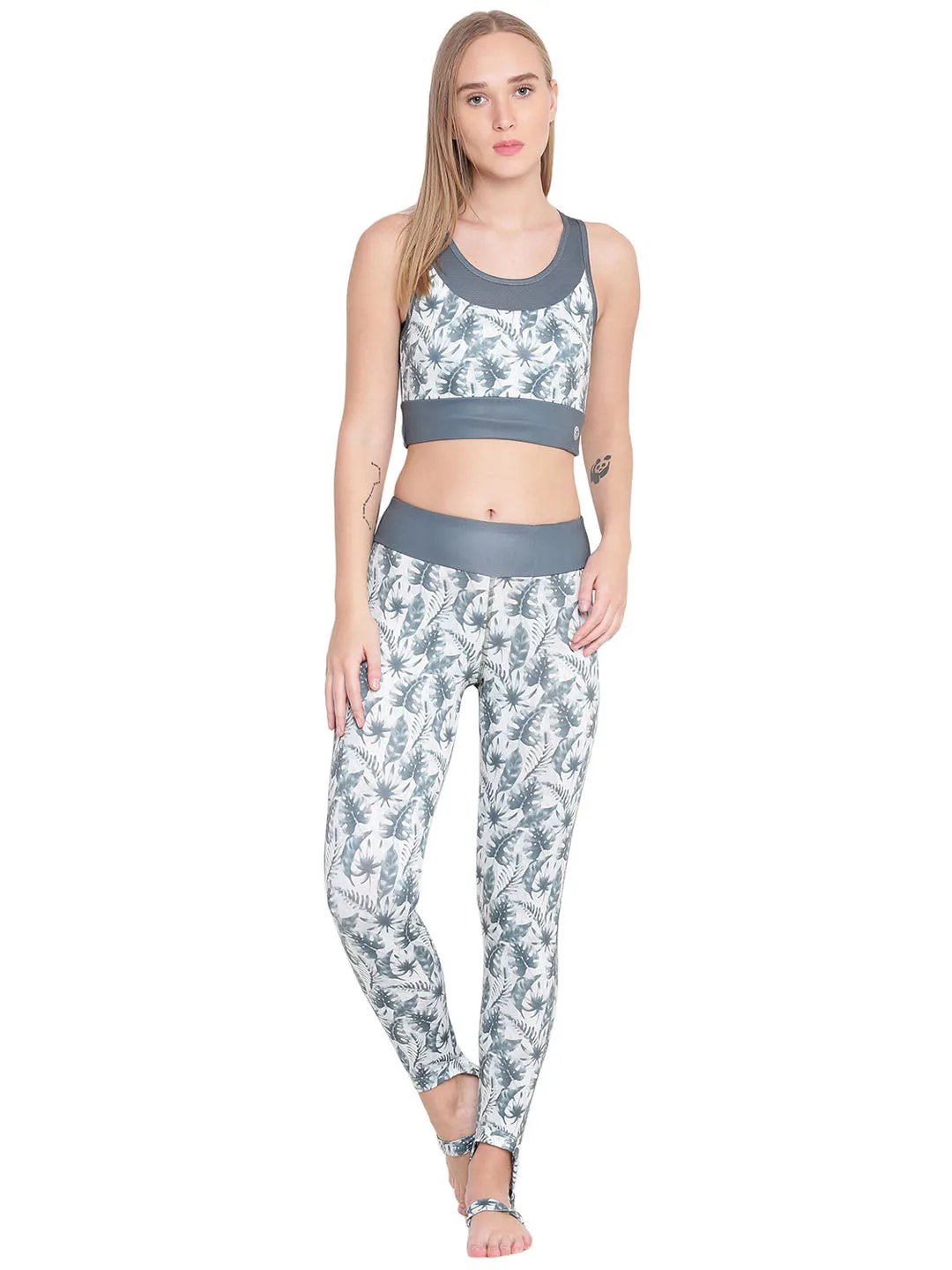 All Purposewear Extra Soft Unisex Style Alcis Women White Printed Tights