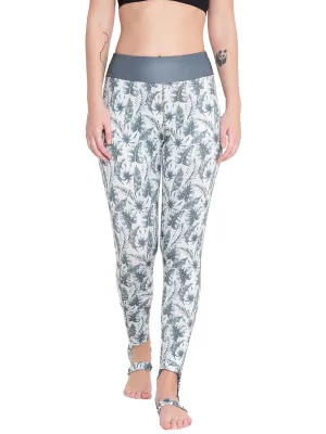 Soft Touch Summer Wear Alcis Women White Printed Tights