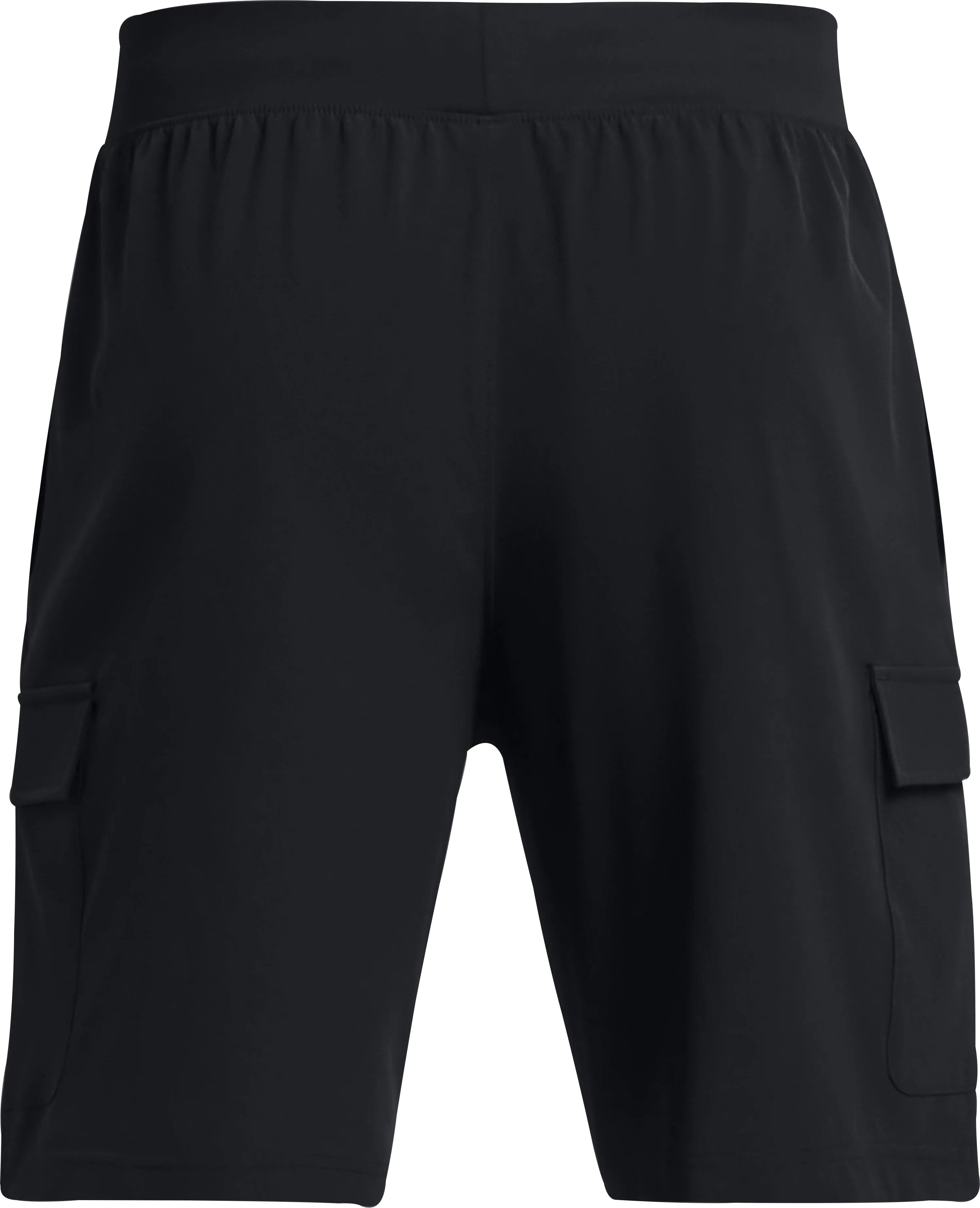 Under Armour Stretch Woven Cargo Mens Training Shorts - Black Travel Fit