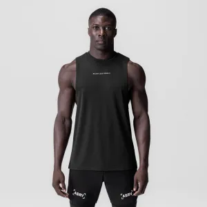 0837. 3D-Lite? 2.0 Lycra? Muscle Tank - Black "RP" Odor Resistant Material