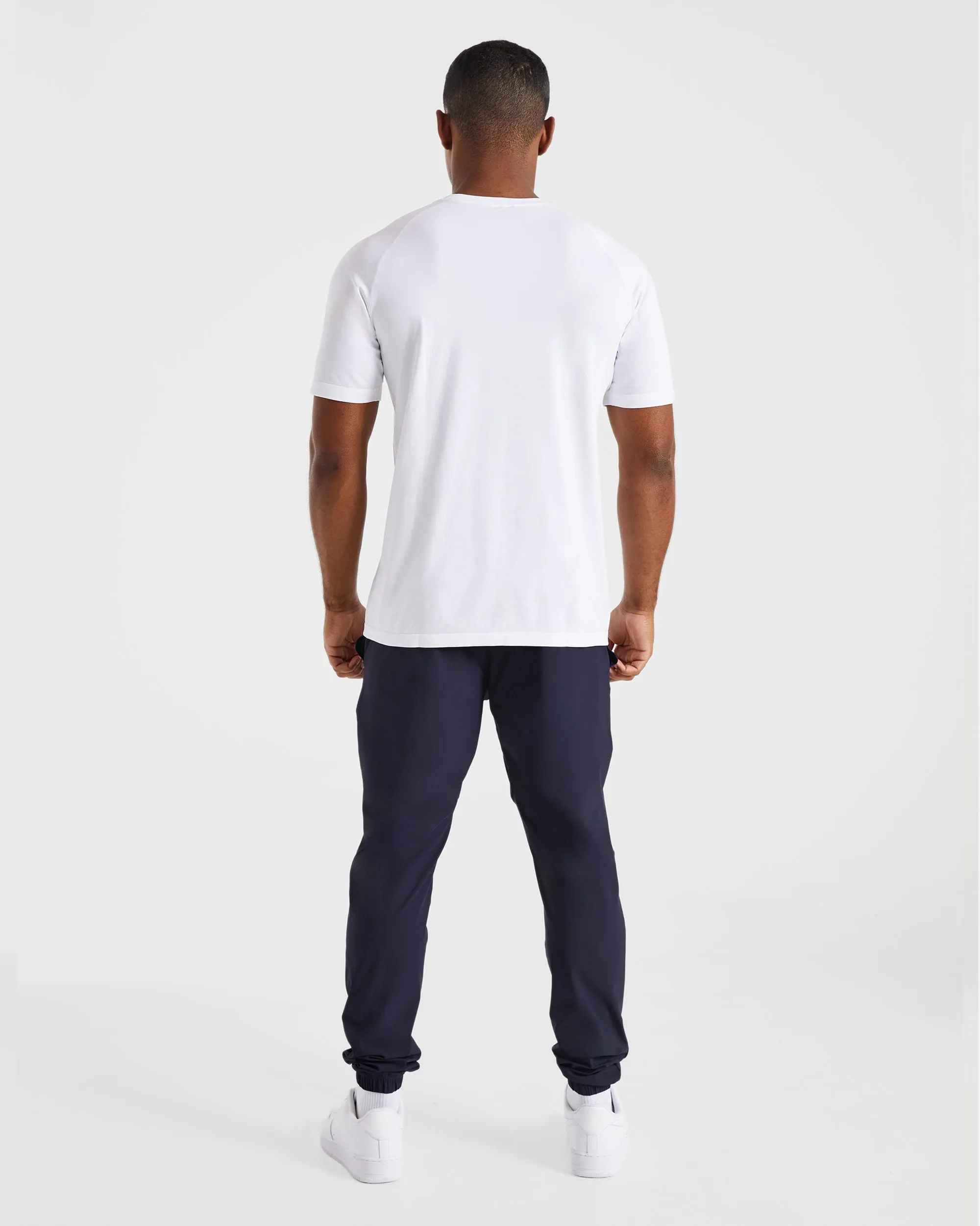 Multi Panel Construction Ascend Cuff Joggers - Navy