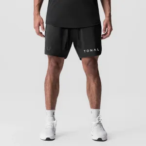 low waisted ASRV x Tonal Tetra-Lite? 7" Linerless Short - Black