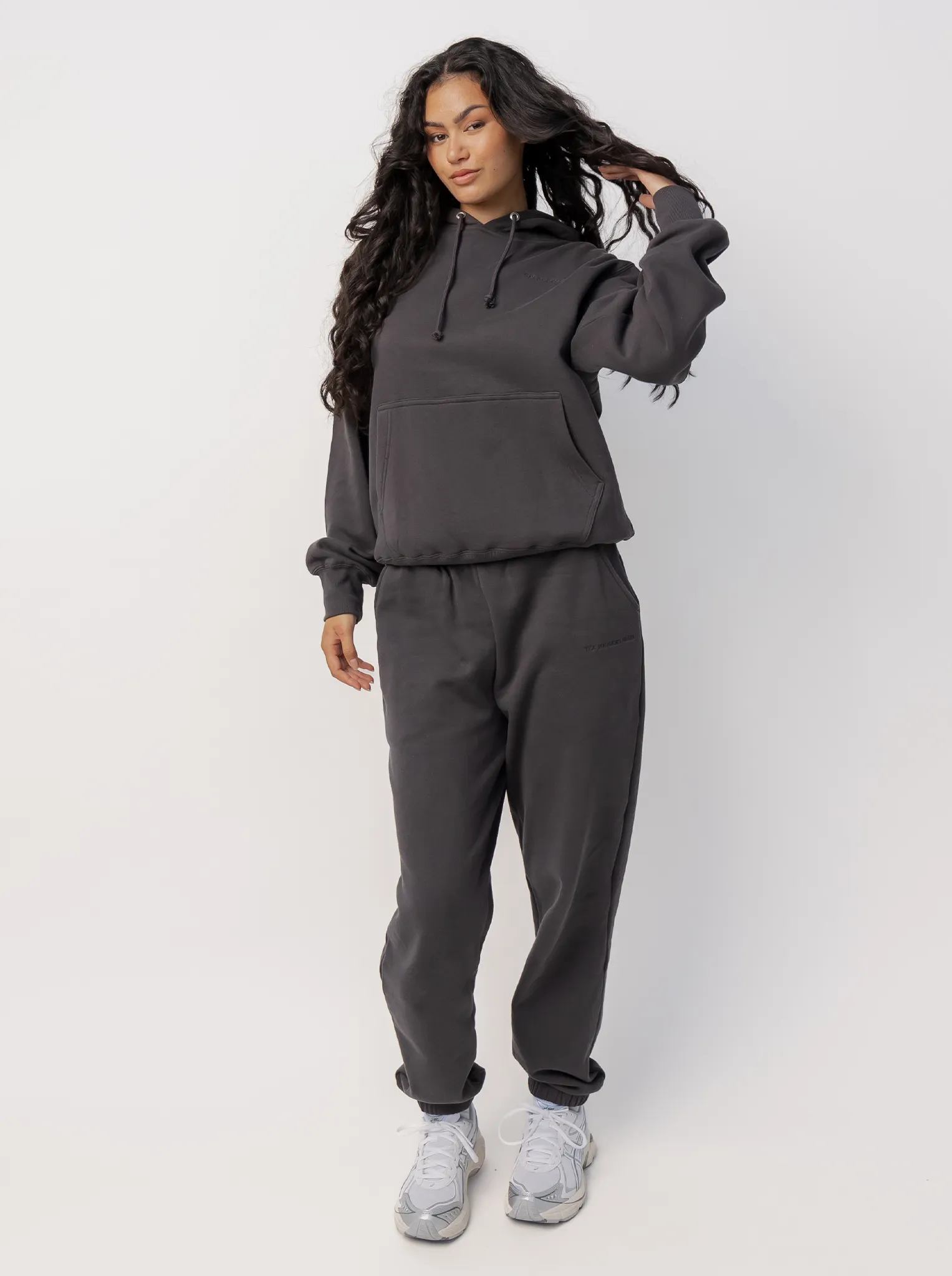 Classic Joggers In Washed Black Shopping wear Recycled Polyester Blend
