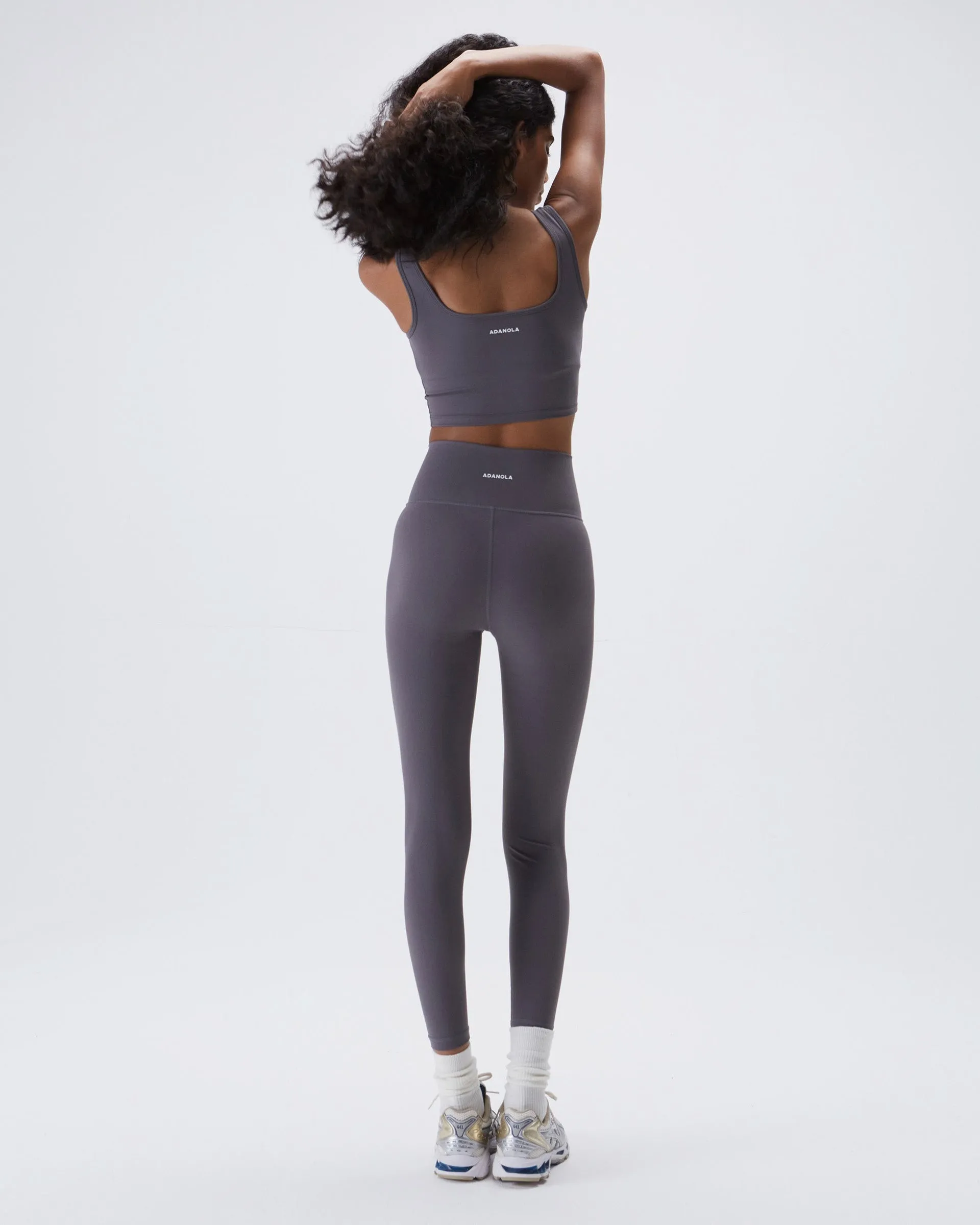 Ultimate Wrap Over Leggings - Dark Grey Soft Touch For Adults Summer Wear Anti Odor