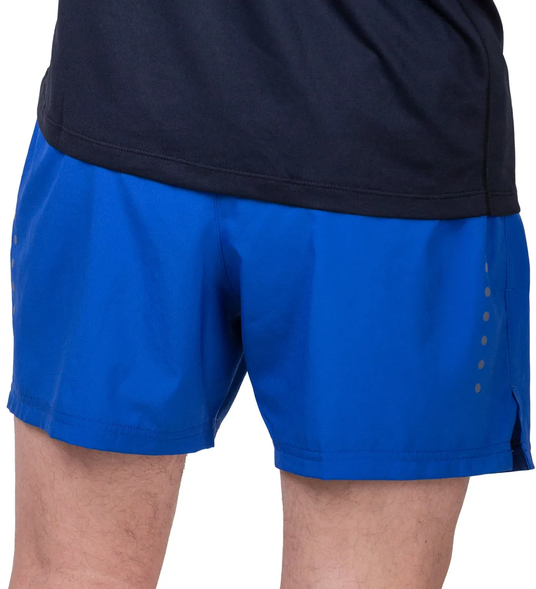 Stretch Woven Fabric Run Ready Ronhill Core 5 Inch Mens Running Shorts - Blue