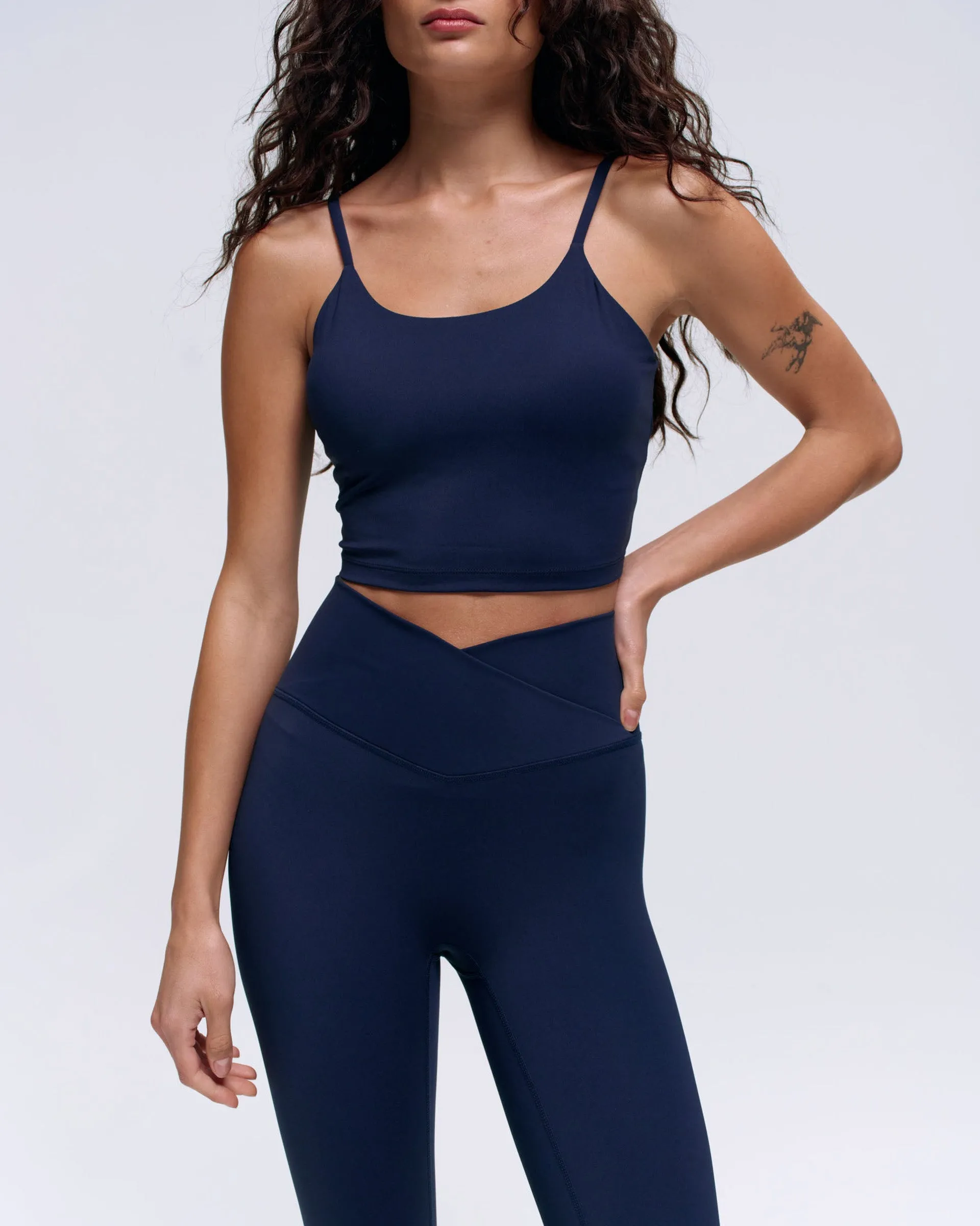 Ultimate Wrap Over Leggings - Navy Blue Trend Seeker Eco Friendly Durable Overlock Stitching