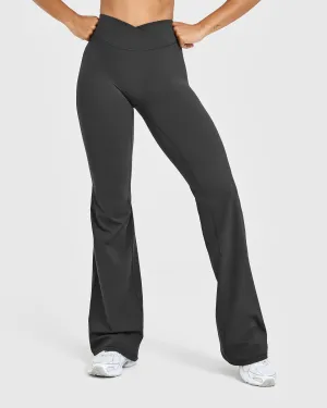 All Ages Park Run Unified Wrap Flared Bottoms White Logo | Coal Power Mesh