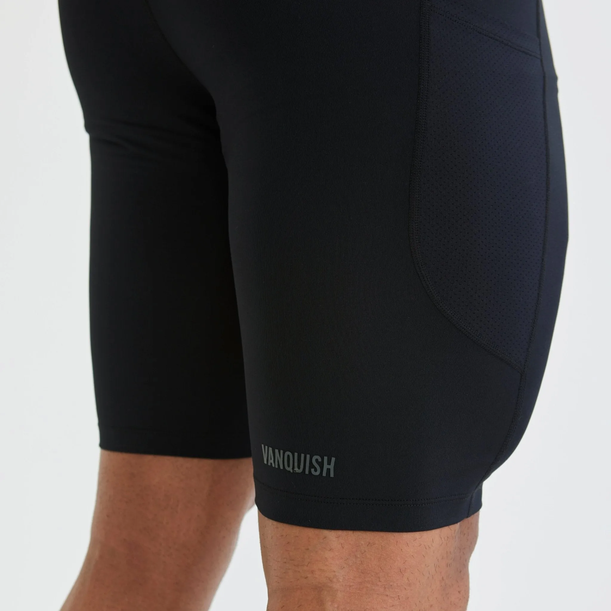 Vanquish Utility Black Base Layer Shorts Stain Release Finish