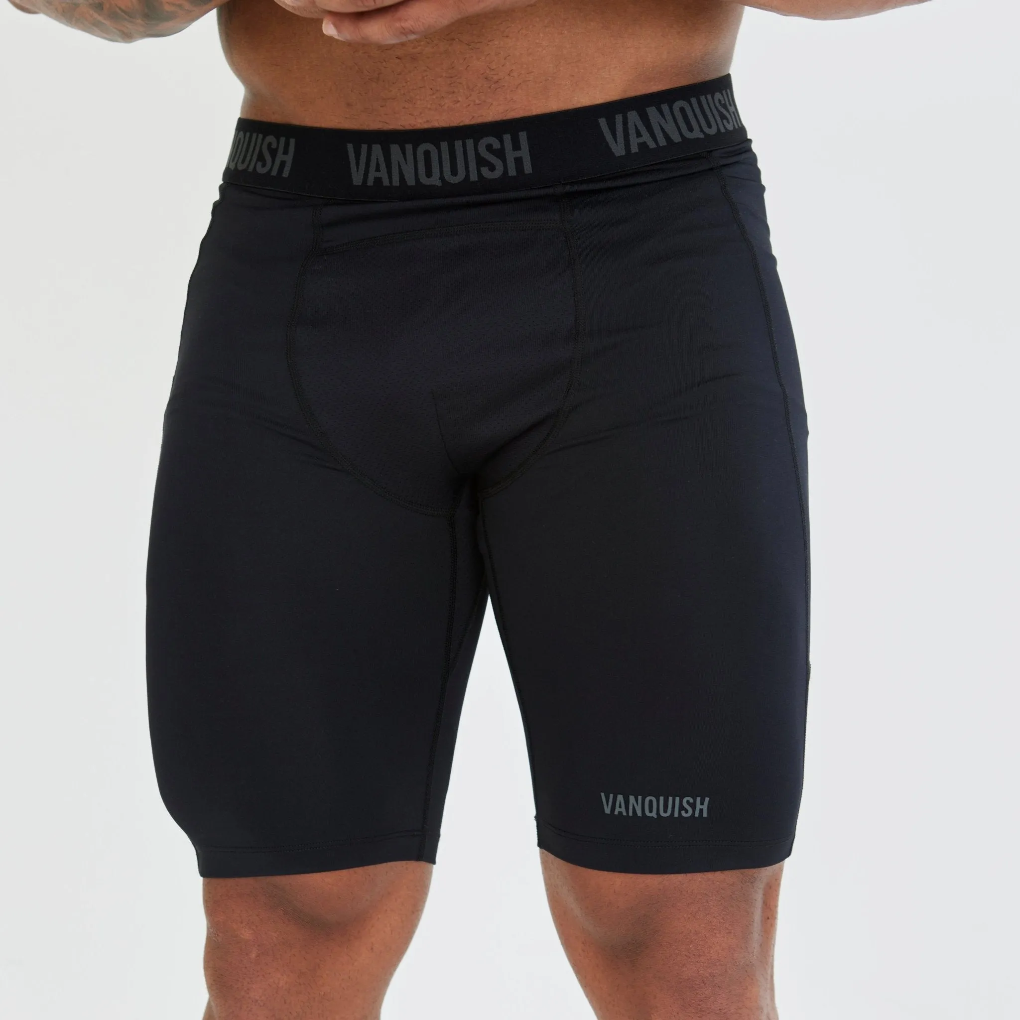 GussetDesign Vanquish Utility Black Base Layer Shorts
