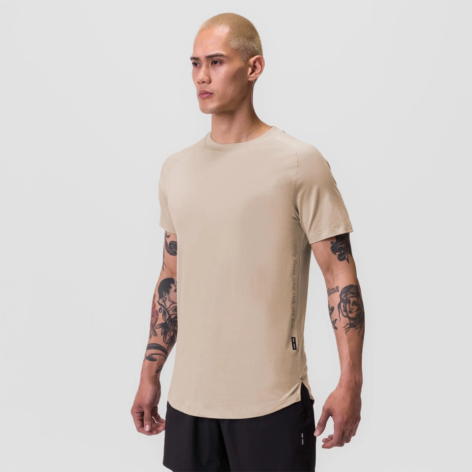 Anti Bacterial Treatment 0767. Supima? Established Tee - Beige