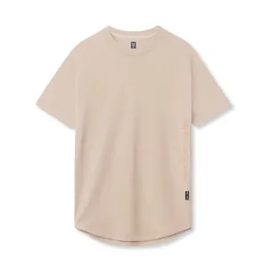 0767. Supima? Established Tee - Beige cycling outfit Non Shrink Material
