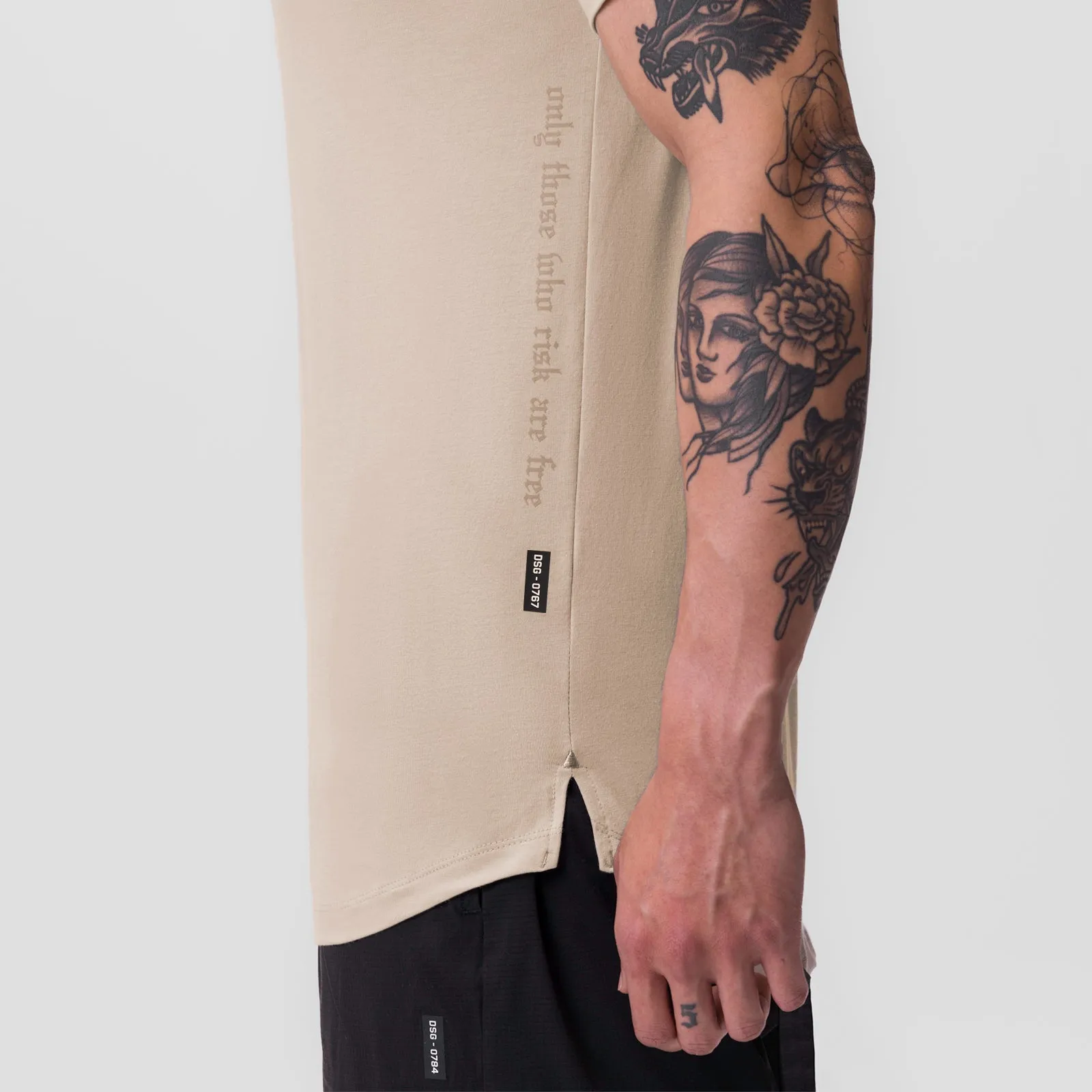 0767. Supima? Established Tee - Beige Sleep