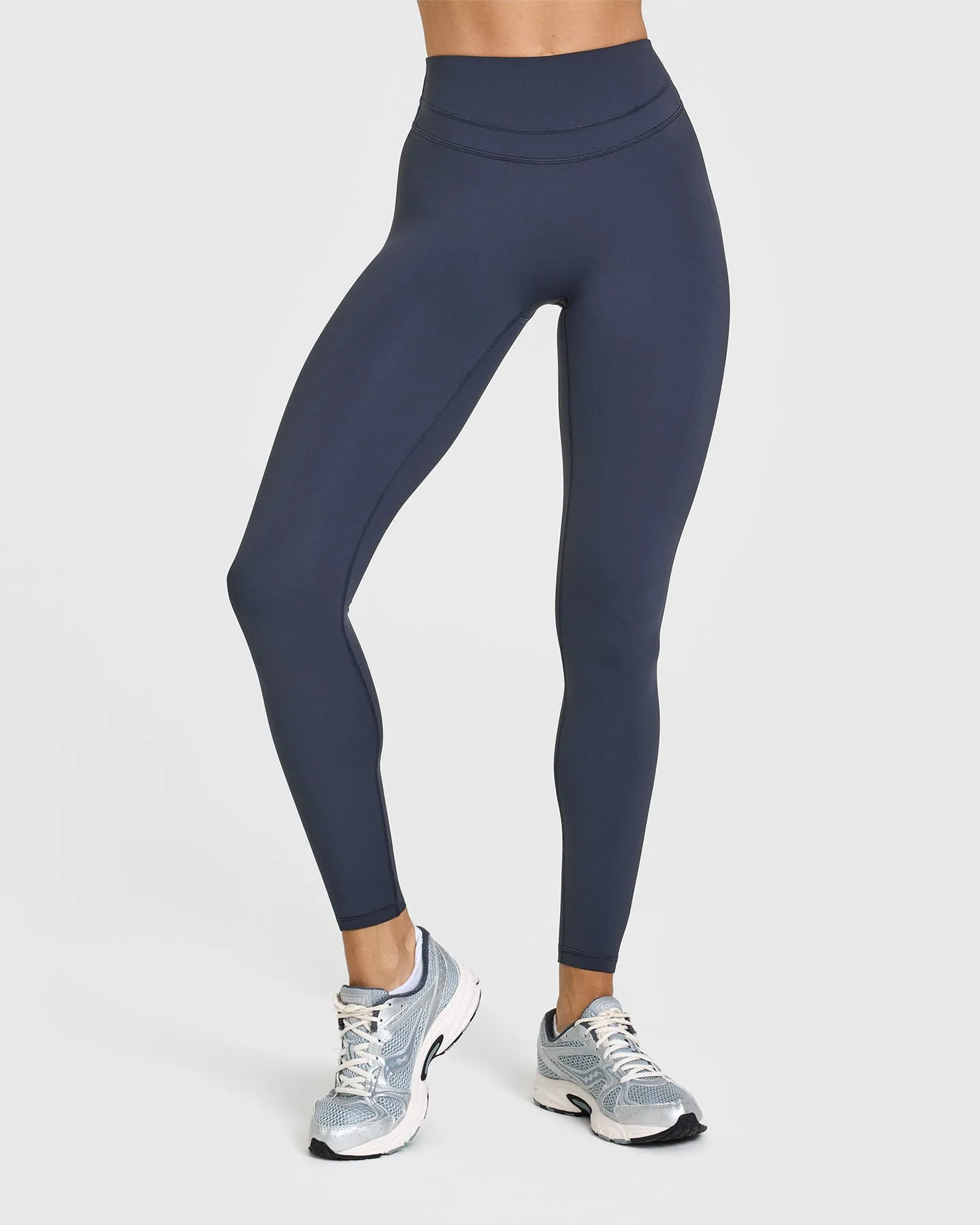 Regular fit seams Unified High Waisted Leggings | True Blue Grouping