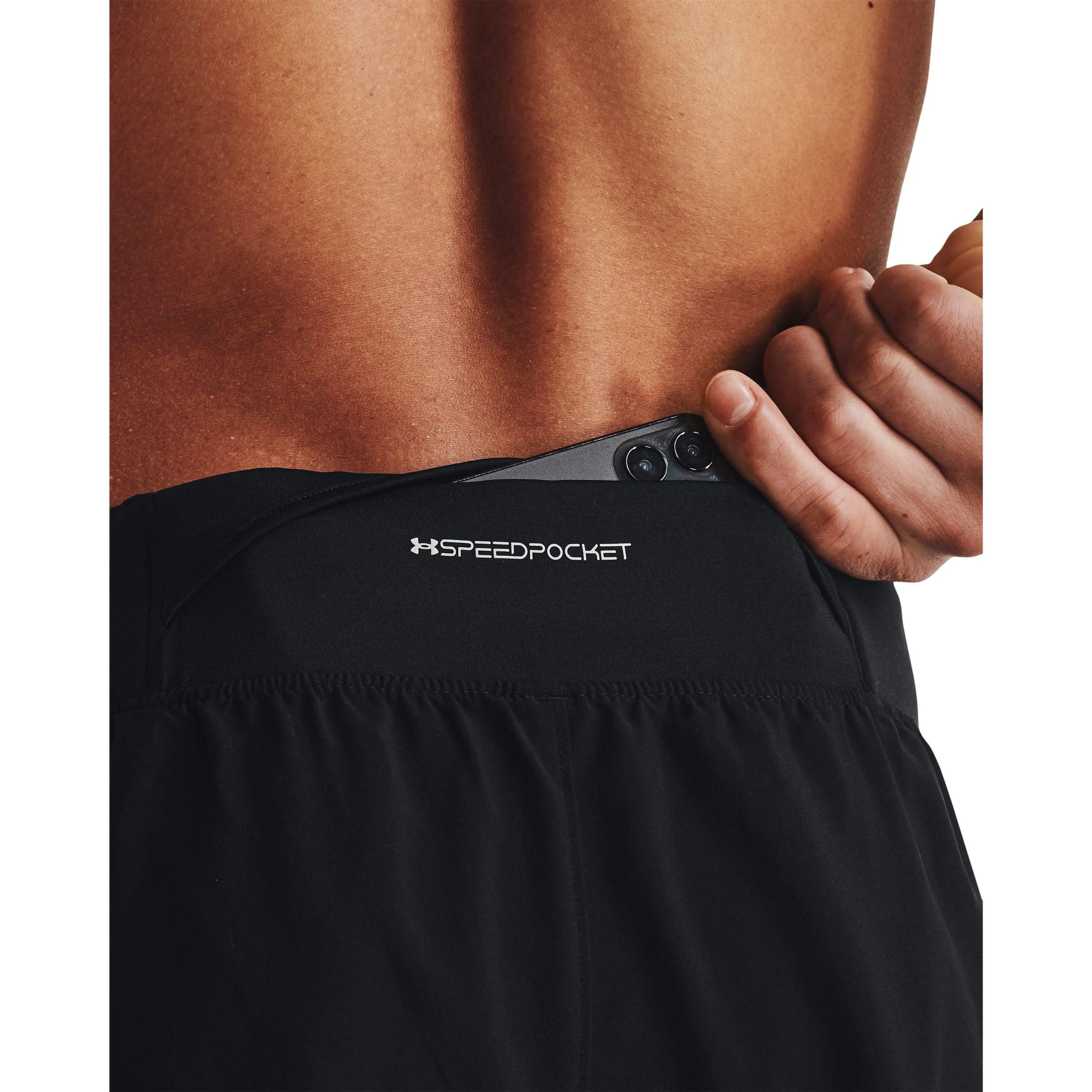 Vacation Outfit Under Armour Launch Elite 2 In 1 Mens Running Shorts - Black