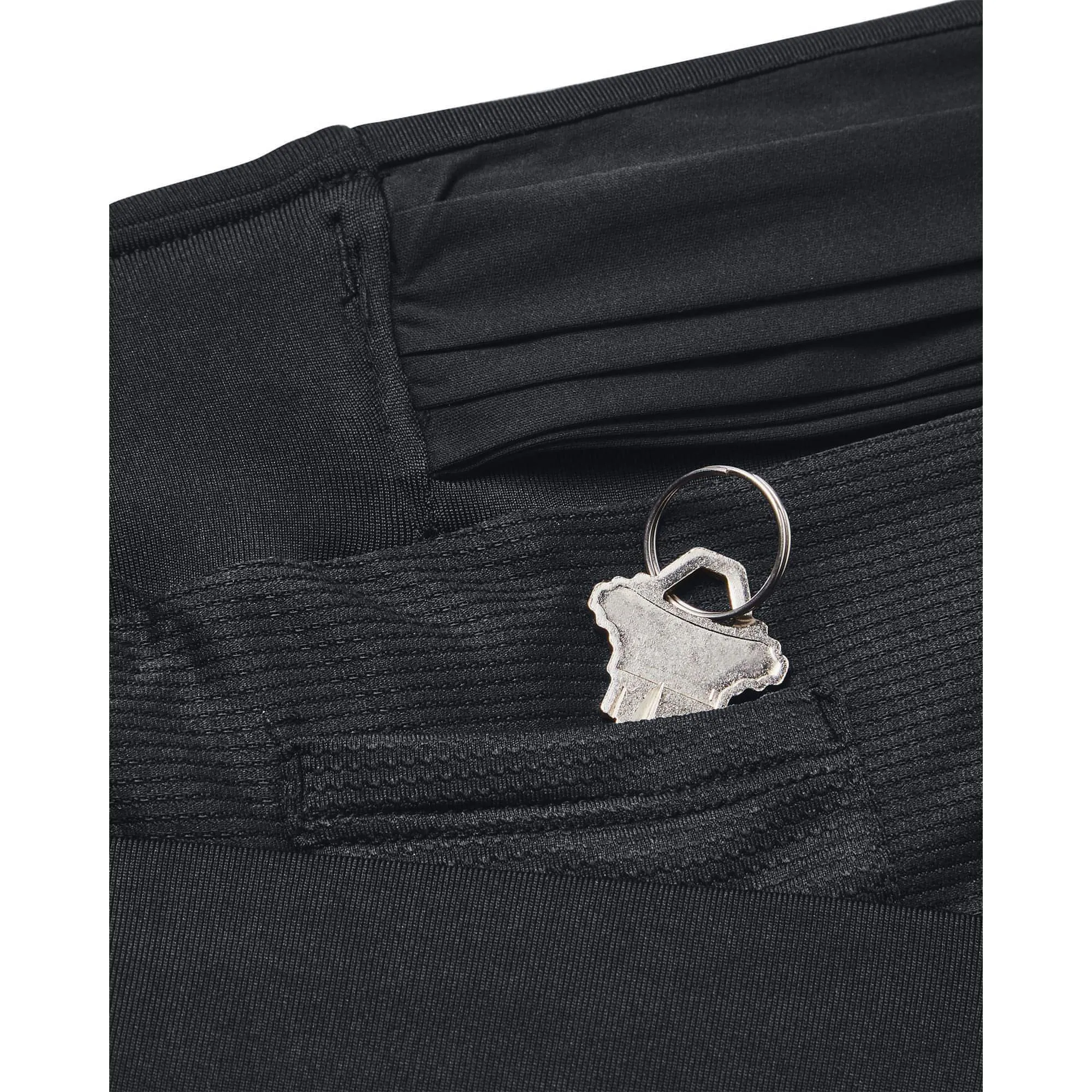 Double Layered Reinforcement Under Armour Launch Elite 2 In 1 Mens Running Shorts - Black