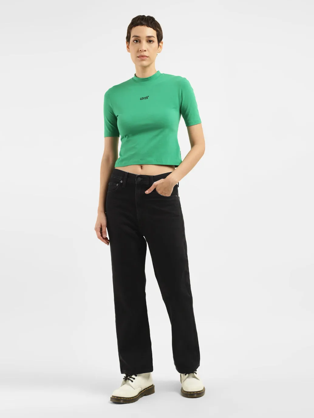 Student Outfit Work Ready Women's Black Bootcut Fit High Rise Jeans