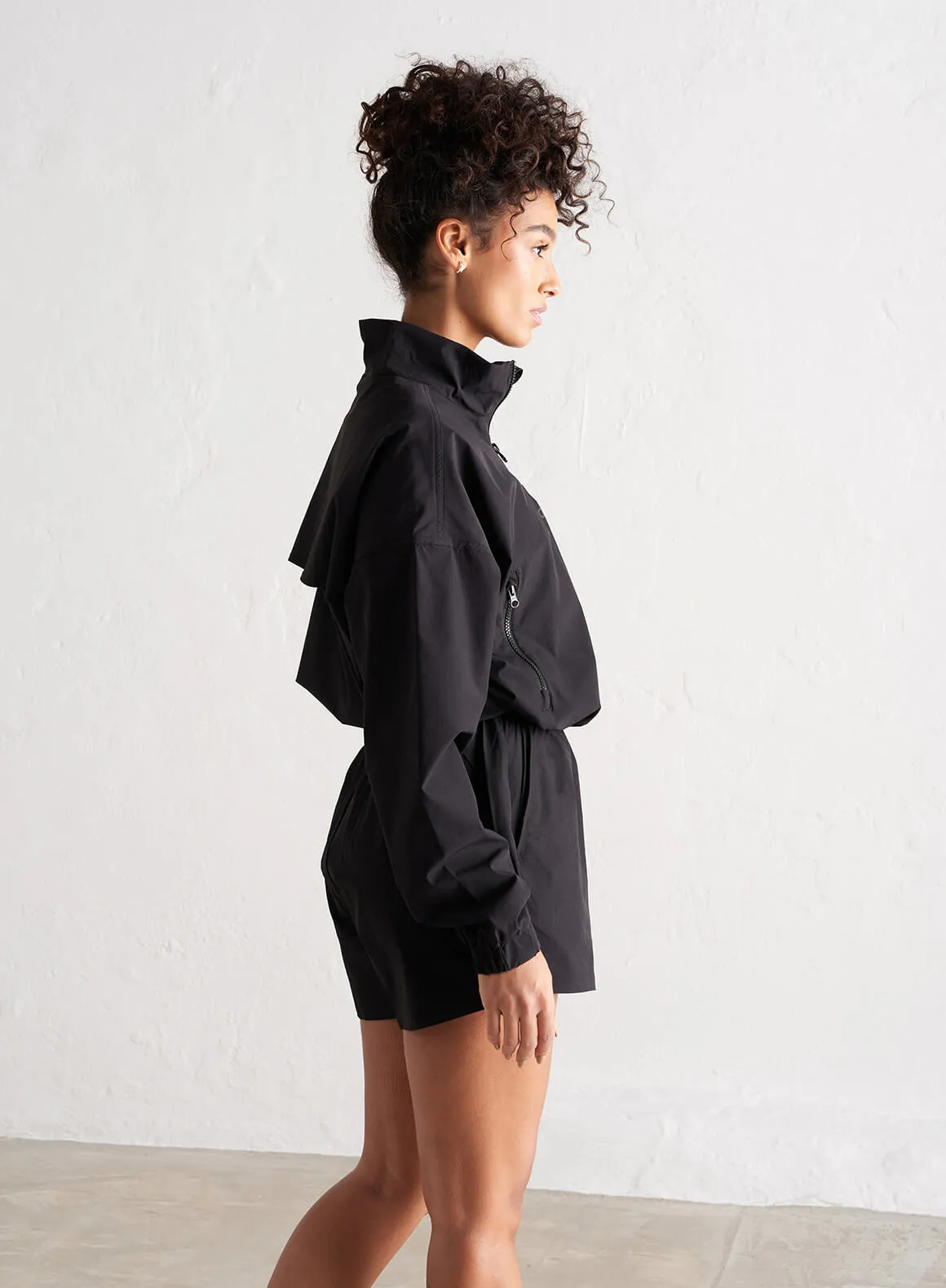 water sports use Black Windbreaker Shorts