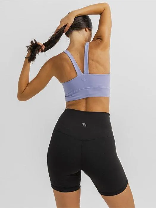 Elevate Bra in Periwinkle WrinkleFreeFabric Frictionless Movement