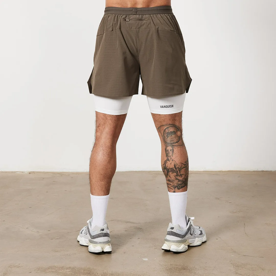 Vanquish Utility Brown Performance Shorts Bright Colors Personalized