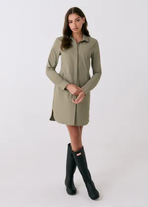 AntiStaticLining Olivie Tech Shirt Dress