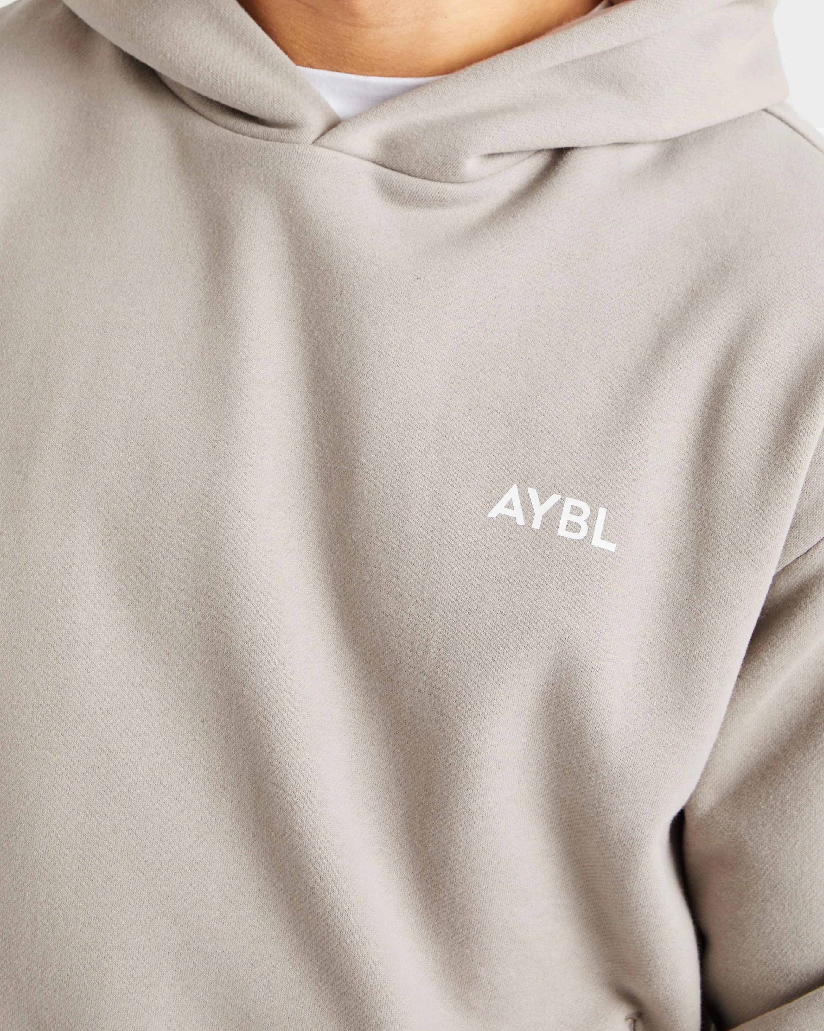 Essential Oversized Hoodie - Stone High Quality Cotton