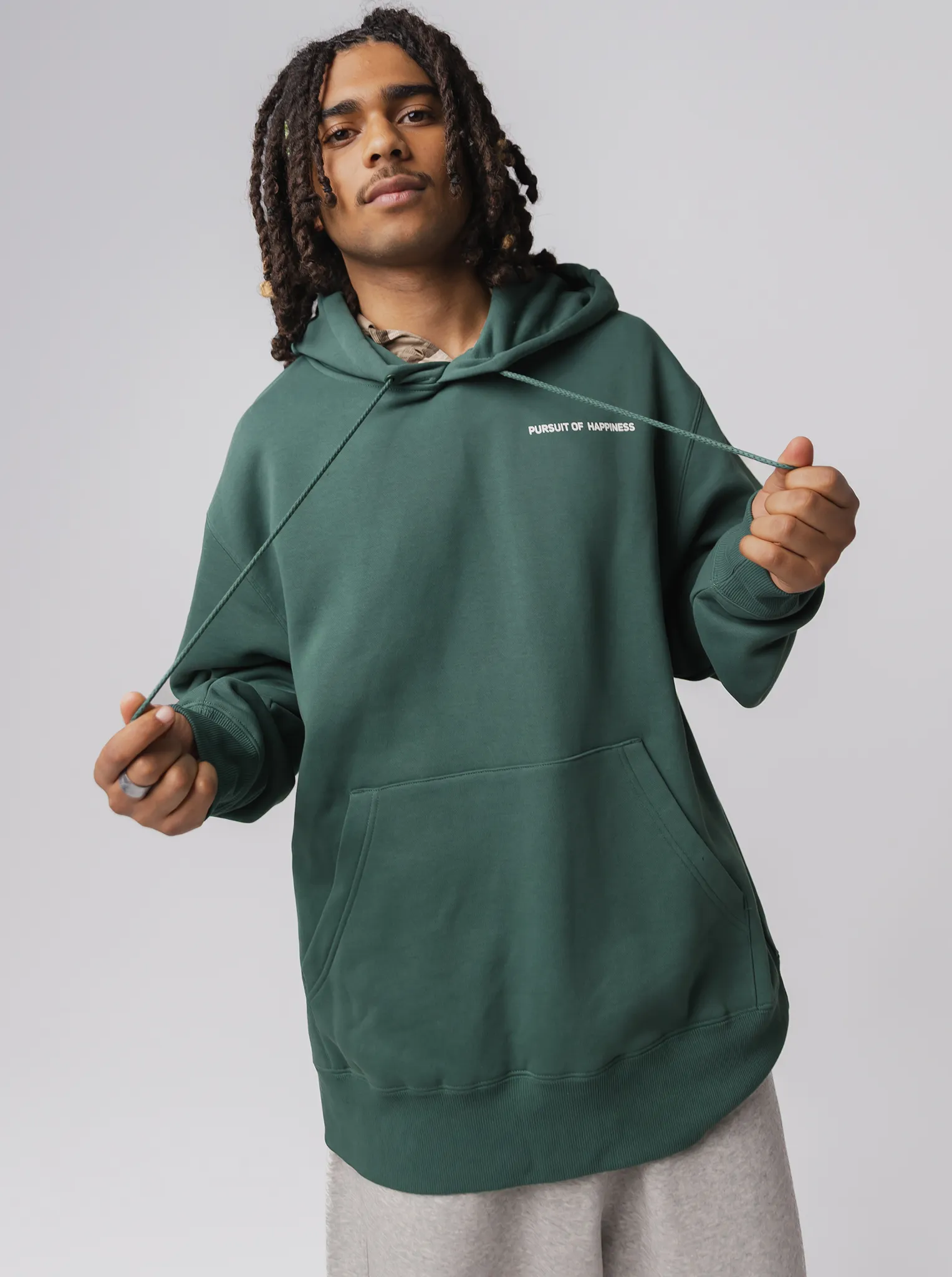 Lifestyle Motion Performance Fabric Heavyweight Pullover in Stadium Green