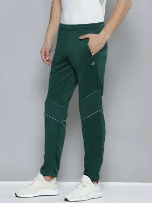 Timeless Utility Alcis Men Green Solid Slim Fit Running Track Pants