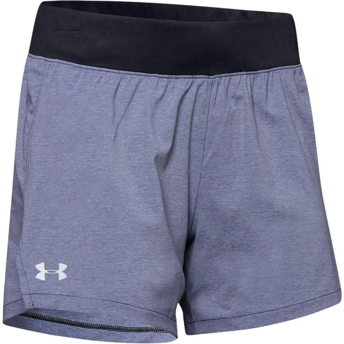 Under Armour Launch Womens Running Shorts - Black Wrinkle-Resistant No Slip Grip